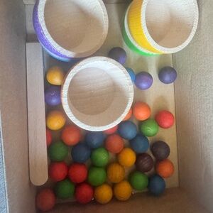 Grapat bowls and marbles